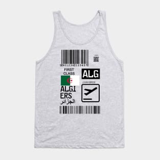 Algiers Algeria travel ticket Tank Top